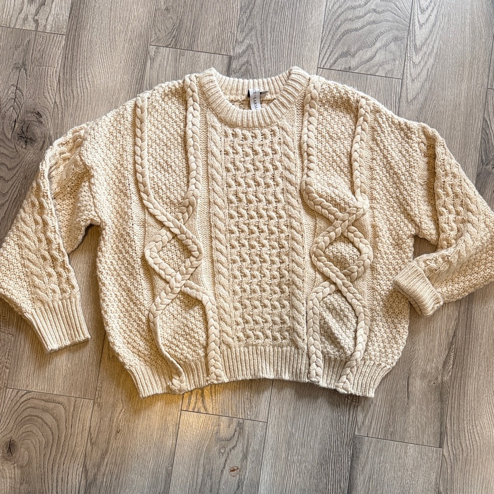 Softest Cream Cable Knit Sweater - Grace + Karma